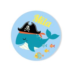 Chapa para personalizar - Pirate Ahoy!. n1