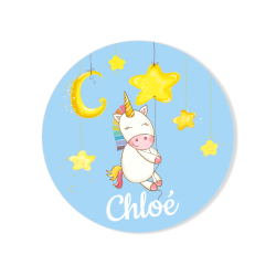 Chapa para personalizar - Unicornio Baby. n1
