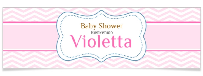 Bandera personalizada - Baby Shower Chica 