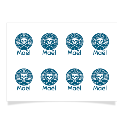 8 Tatuajes para personalizar - Pirate Emblem. n1