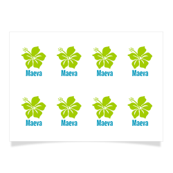 8 Tatuajes para personalizar - Hibiscus. n1