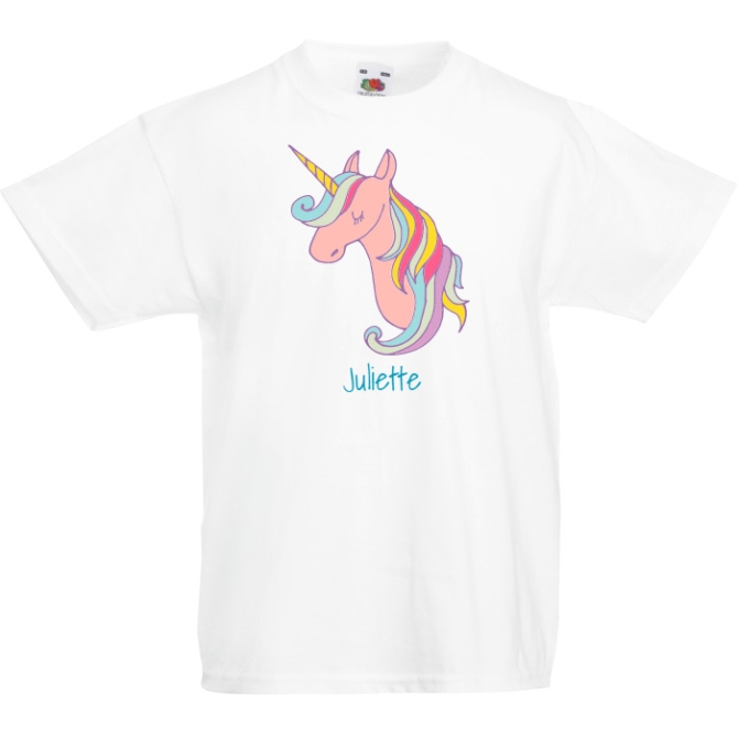 Camiseta para personalizar - Cabeza de unicornio 