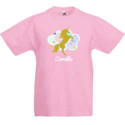 Camiseta para personalizar - Unicornio Dorado. n1