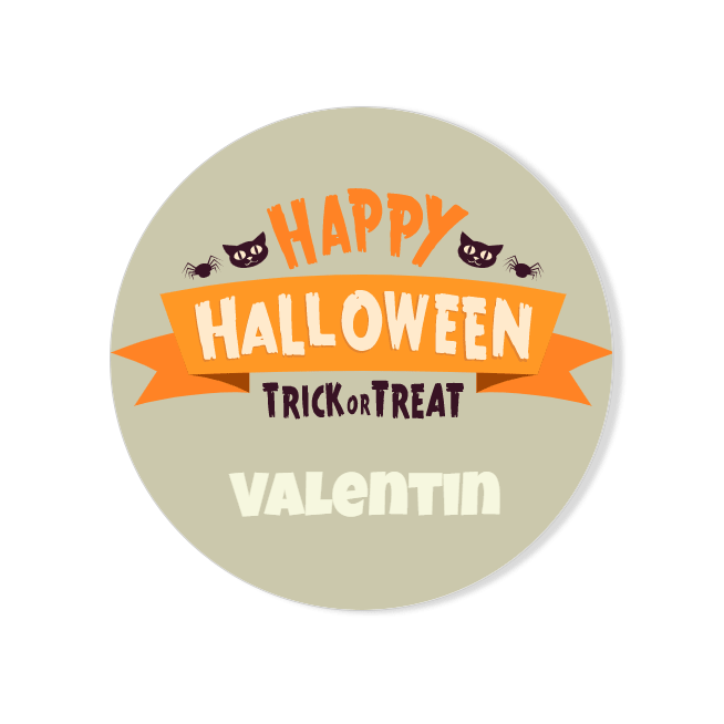 Chapa para personalizar - Happy Halloween 