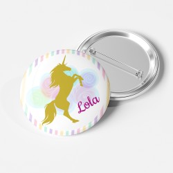 Chapa para personalizar - Unicorn Gold. n1