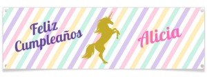 Bandera personalizada - Unicorno Oro