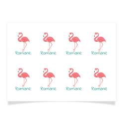 8 Tatuajes para personalizar - Pink Flamingo. n1