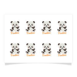 8 Tatuajes para personalizar - Panda. n1