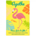 Invitacin a personalizar - Flamingo Ambiance Pop