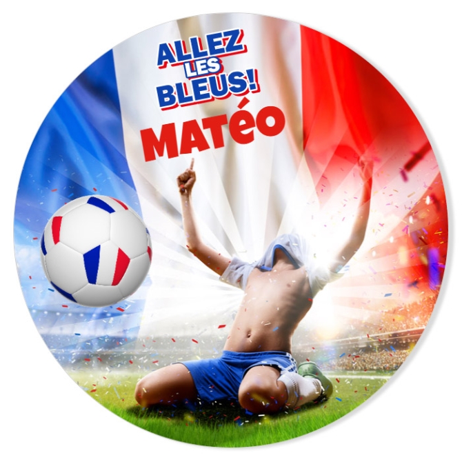 Fotocroc personalizable - Football Allez les Bleus Francia 