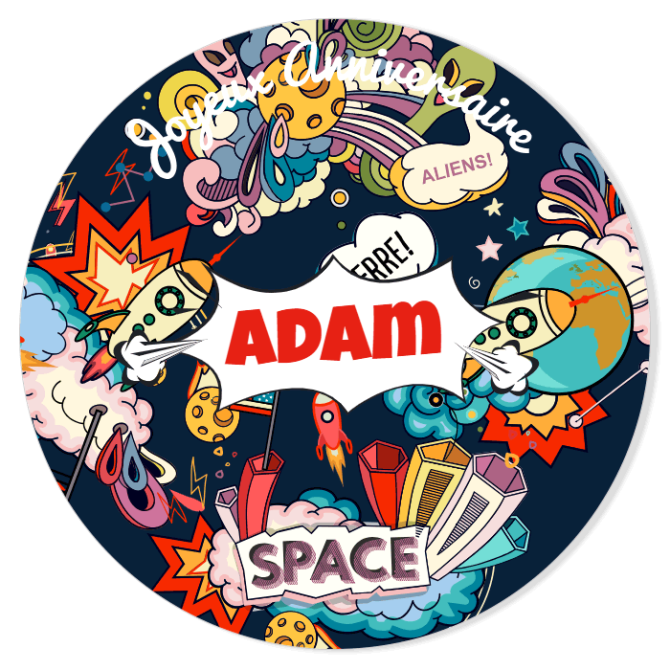 Fotocroc personalizable - Space Cartoon 