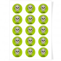 Discos para cupcakes para personalizar - Calavera