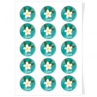 Discos para cupcakes para personalizar - Flor Tropical