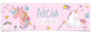 Bandera personalizada - Unicorn Rainbow