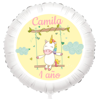Globo para personalizar - Unicornio Beb