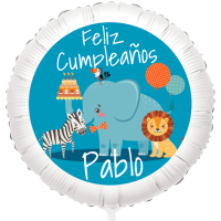 Globo para personalizar - Jungle Happy Birthday