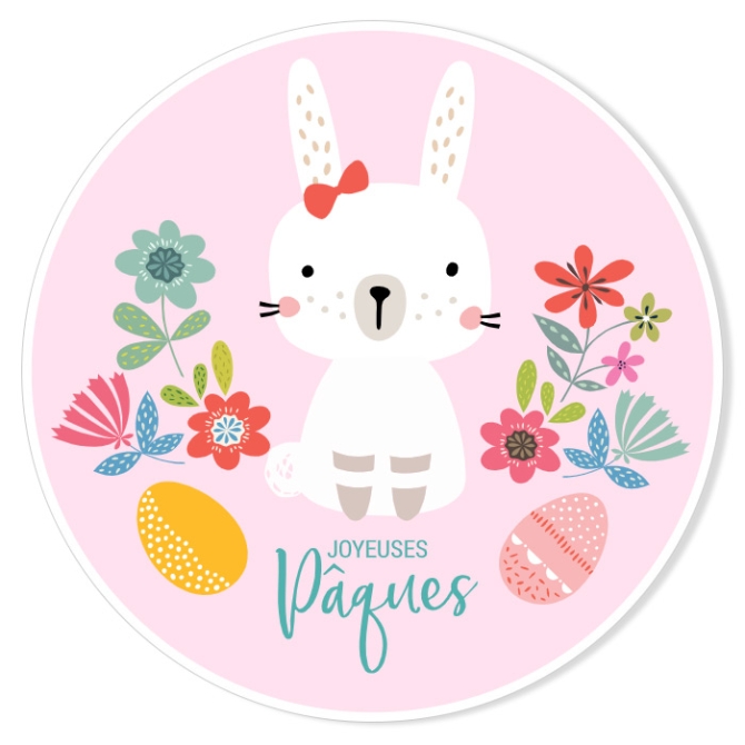 Fotocroc personalizable - versin Pretty Rabbit Easter Girl 