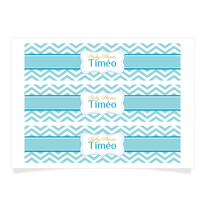 Contornos para personalizar - Baby Shower Niño 