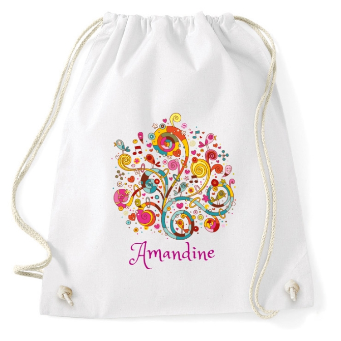 Bolsa de actividades para personalizar - Arbl de flores 