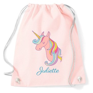 Bolsa de actividades para personalizar - Unicornio Arco Iris