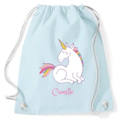 Bolsa de actividades para personalizar - Unicornio blanco. n1