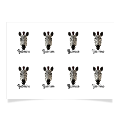 8 Tatuajes para personalizar - Zebra. n1