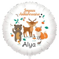 Globo para personalizar - Animales del Bosque