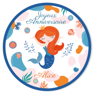 Fotocroc para personalizar - Coral Sirena