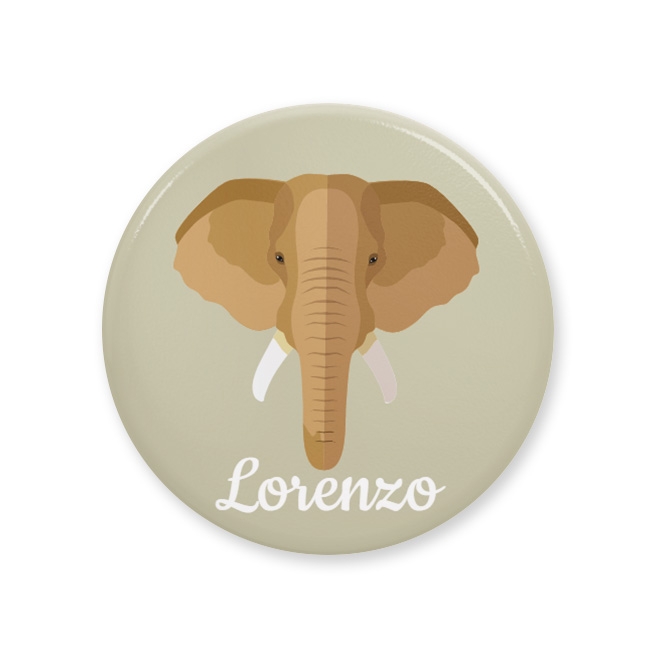 Chapa para personalizar - Elefante 