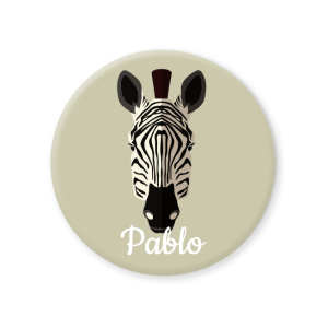 Chapa para personalizar - Zebra