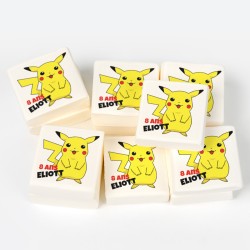 12 Malvaviscos personalizados - Pikachu. n1