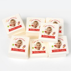 12 Malvaviscos personalizados - Cabeza en las estrellas. n1