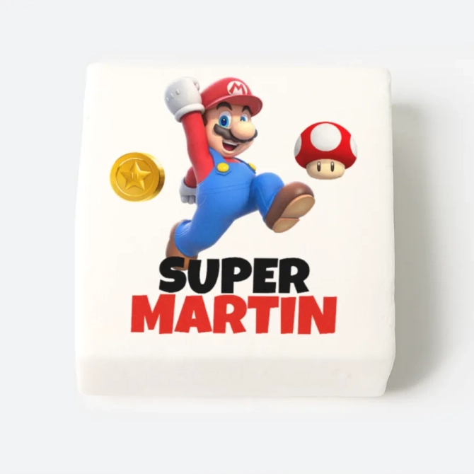 12 Malvaviscos personalizados - Mario 