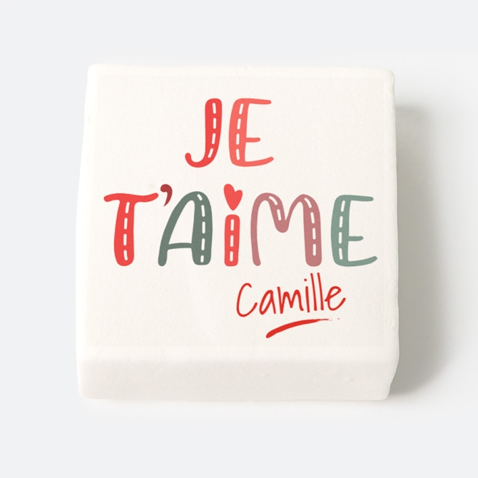 12 Malvaviscos personalizados - Te quiero 