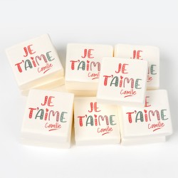 12 Malvaviscos personalizados - Te quiero. n1