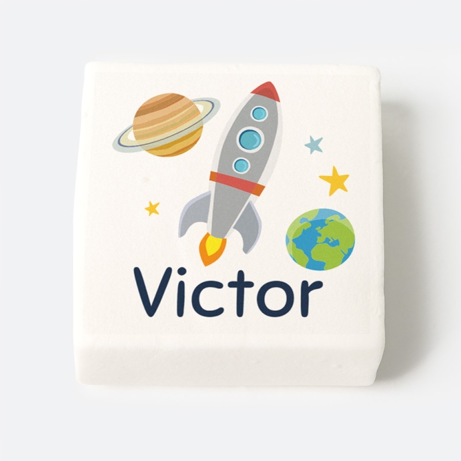 12 malvaviscos personalizados - rocket space 