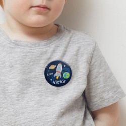 Chapa para personalizar - rocket space. n°2