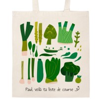 Tote bag para personalizar - Verduras verdes