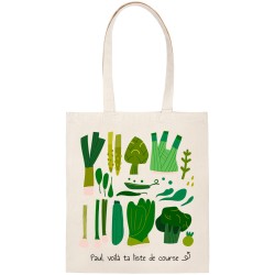 Tote bag para personalizar - Verduras verdes. n2