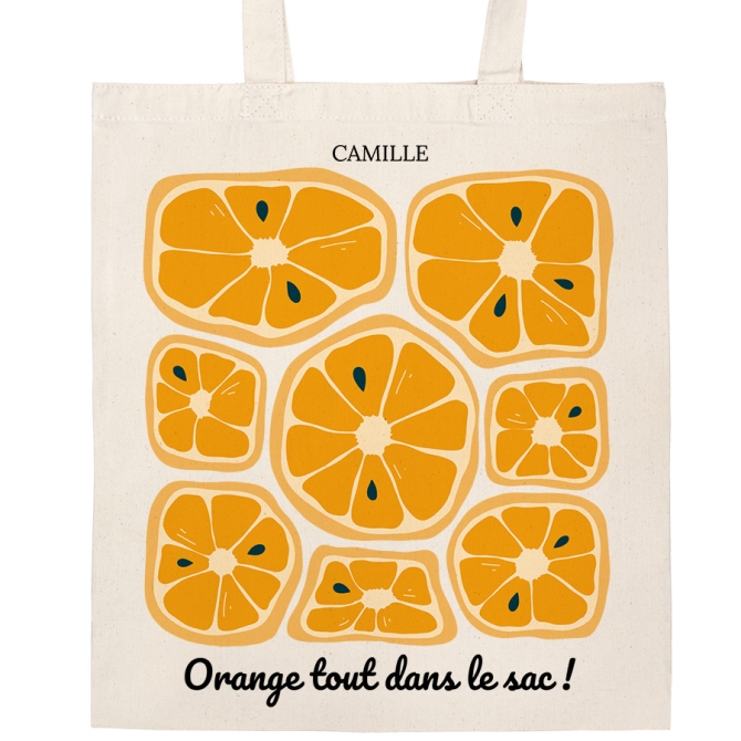 Bolsa de mano personalizable - Naranjas 