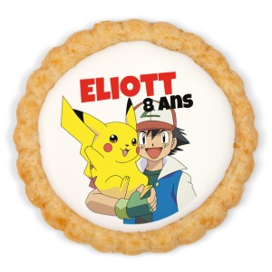 Galleta personalizada - Pokemon Sacha