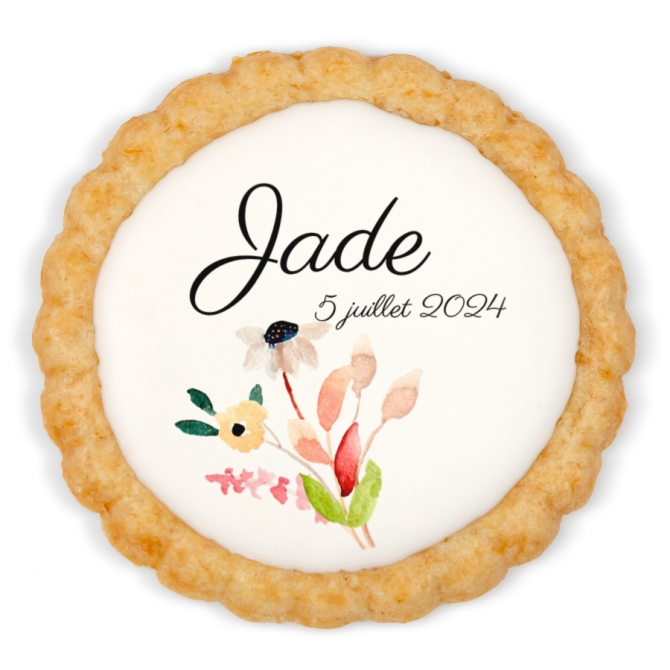 Galleta personalizada - Hermosas Flores 