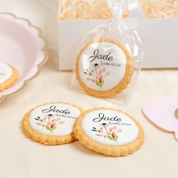 Galleta personalizada - Hermosas Flores. n1