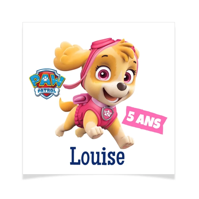 8 tatuajes para personalizar - Paw Patrol Skye 