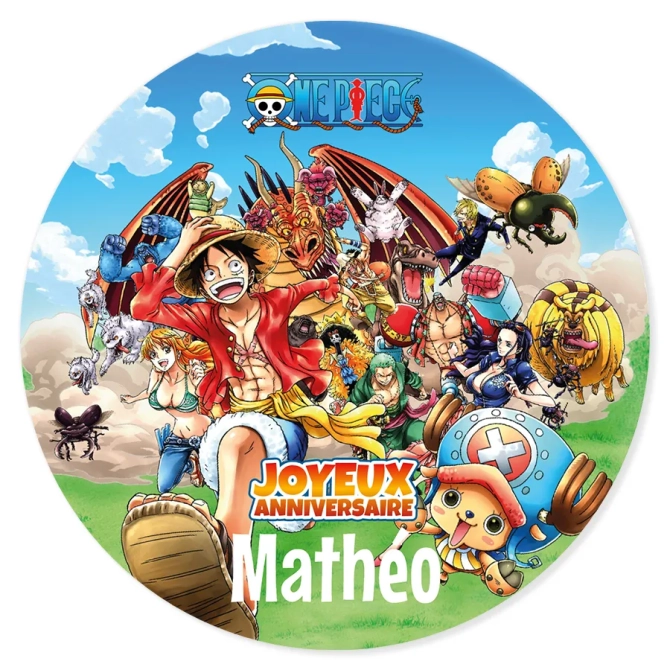 Fotocroc para personalizar - Dragn One Piece 