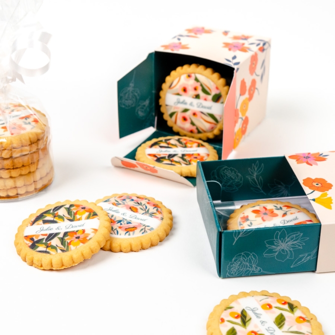 Galletas Personalizadas Coleccin Flore - 6 Galletas 