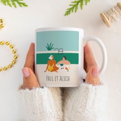 Taza para personalizar - La piscina. n3