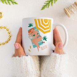 Taza para personalizar - La playa. n3