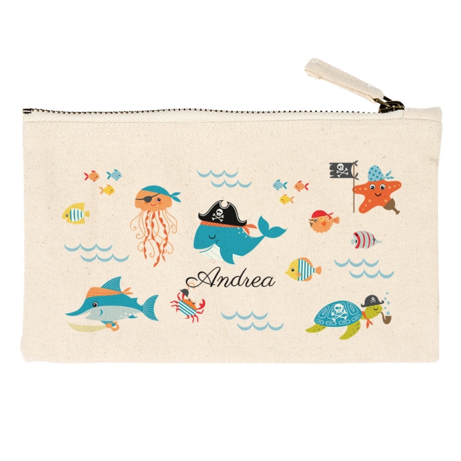 Estuche personalizado - Ballena pirata 