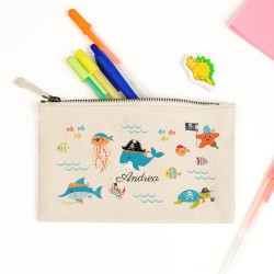 Estuche personalizado - Ballena pirata. n1